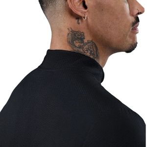 <b>Mens</b> Mock Neck Performance Training Top Long Sleeve Athletic Compression <b>Pullover</b> Gym Running Sportswear Shirt - Product Image 5