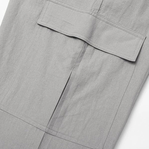 Cargo Pant Low MOQ <b>Mens</b> Washed Water Resistant Bulk Order Factory Price Trekking <b>Elastic</b> <b>Waist</b> All Season Cuffed Hem Denim Pants - Product Image 3