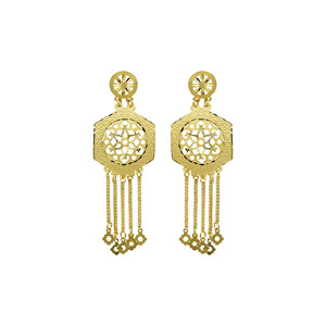 Wholesale Dubai Style Long <b>Bridal</b> Gold Jewelry Set 14K18K24K Gold Filled Fashion Jewelry Traditional Turkish Design Jewelry Set - Product Image 4