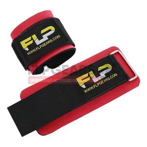 Attelle de soutien du poignet FLP en néoprène avec fermeture auto-agrippante rouge et noir pour la musculation, le sport et les activités de plein air, universelle pour adultes - Product Image 1