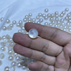 Cuentas Sueltas de Perla de Agua de Mar Natural de 12-13 mm, Color Blanco Caballo, de Semir Jewelry, con Fuerte Brillo y Microdefectos, para Manualidades, Cuentas de Espejo Dispersas - Product Image 5
