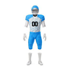 American Football Match Uniform <b>Set</b> Comfortable Sports Jersey with Durable Pants Bulk OEM Manufacturing - Product Image 1