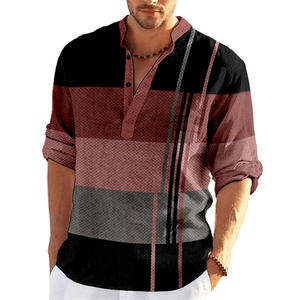 Camisa Casual de Manga Larga para Hombre, de Alta Calidad, en Algodón, con Diseño de Parches, Transpirable, Teñida, en Colores Verde Primavera-Otoño - Product Image 5