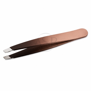 Pinzas Profesionales de Acero Inoxidable para Cejas, Coloridas, con Punta Inclinada, Personalizables con Marca Privada, Ecológicas - Product Image 6