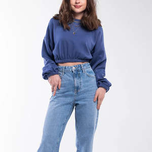 Manufacturer Women's Custom Organic Cotton Crop Top Jogger hoodie Sweatshirt 2 Piece Jogging Track Suit Hoodie Set women - Product Image 2