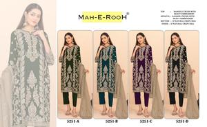 Traje pakistaní Rangoli Crush con bordado pesado de lentejuelas y trabajo Khatli que le da un aspecto elegante a las mujeres. - Product Image 6