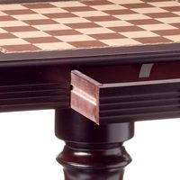 Table d'échecs en bois moderne de luxe |   Table de jeu à piétement surélevé style ferme |   Meubles d'hôtel portables, durables et écologiques