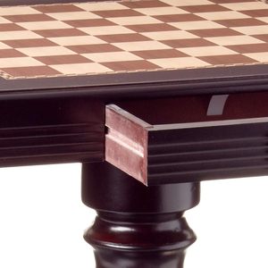 Mesa de Ajedrez de Madera de Lujo |   Mesa de Juego con Base de Pedestal |   Exportación de Muebles para Restaurantes, Hoteles y Cafeterías - Product Image 6