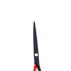 Ciseaux de barbier professionnels pour droitiers, 6 pouces, en acier inoxydable, manche moyen en plastique, lame tranchante, 32 dents pour effiler les cheveux - Product Image 5