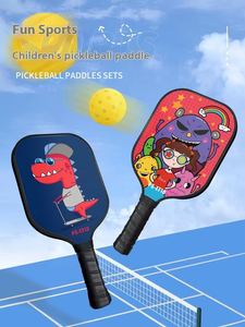 Pala de Pickleball Infantil con Diseño de Perro de Dibujos Animados, Ligera, para Adolescentes, Niños, Principiantes, Entrenamiento Deportivo, Entretenimiento, Diseño Moderno - Product Image 2