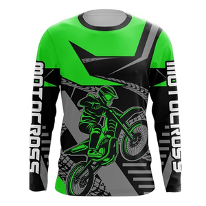 Maillot de motocross personnalisé OEM ODM, vêtements de performance respirants et à séchage rapide de qualité supérieure, fabricant - Product Image 1