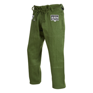 Kimono de BJJ vert pour homme, 100% coton, coupe classique, durable, léger, respirant, vêtements d'arts martiaux, taille adulte - Product Image 3
