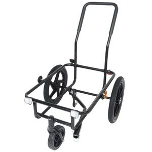 Remolque de Bicicleta 2 en 1 Negro con Cubierta Impermeable Extraíble, Carrito de Empuje y Remolque para Carga y Uso General en Bicicleta - Product Image 4