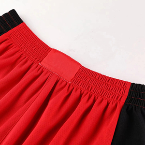 Conjunto de Uniforme de Baloncesto Personalizado para Adultos, Unisex, Rojo y Negro, Poliéster Transpirable, con Detección de Agujas - Product Image 4