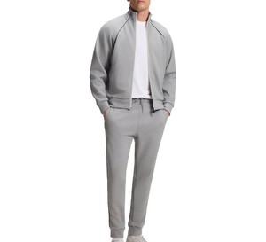 Ensemble de survêtement pour homme à blocs de couleur, manches longues, à capuche, fermeture éclair, respirant, décontracté, sportif, coupe régulière, automne - Product Image 5
