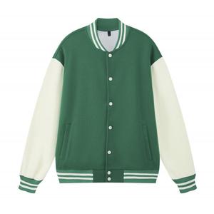 Unisex Formal Style Varsity <b>Jacket</b> for Navy <b>Camouflage</b> Fleece Material Regular Fit Winter Wear Turn-down Collar Button Closure - Product Image 6