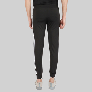 Pantalon de survêtement sport bleu quatre directions avec bande latérale, logo personnalisable, impression HD, délavage coloré, 100 % polyester, séchage rapide, tailles homme M/L/XL - Product Image 4