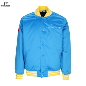 Blouson Bomber Léger en Satin avec Logo Personnalisé, Broderie de Patchs Chenille pour Équipe de Basketball, Vente Directe Usine, Homme - Product Image 1