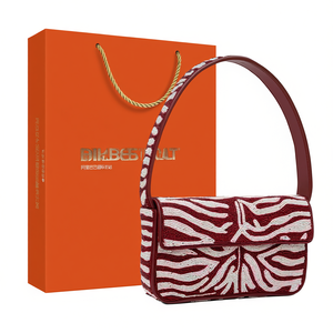 Bolso de Mano Artesanal de Lujo con Cuentas de Cristal Indias, Asa Tipo Baguette Colorida, Duradero, Accesorio de Moda Diaria, Bolso Tote - Product Image 2