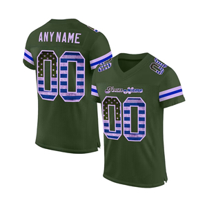 เสื้อเจอร์ซีย์อเมริกันฟุตบอลแบบตาข่ายสตรีทแวร์ ผลิตจากโพลีเอสเตอร์ ออกแบบตามสั่ง ขายส่งจากโรงงาน - Product Image 1