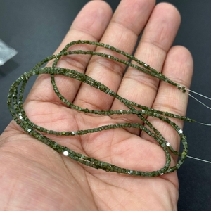Cuentas Cuadradas de Diamante Verde Natural de 2-2.5mm, 14 Quilates, Cuentas de Diamante Africano Sueltas Sin Tratar, para Joyería, Collar, Pulsera, Gema AAA - Product Image 5