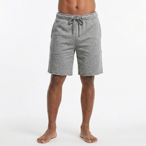 Pantalones Cortos Bermuda para Hombre, Color Gris, Algodón, Cintura Media, Elástica, Casual, Color Sólido, Transpirables, Tejidos, Ecológicos, Antiarrugas - Product Image 1