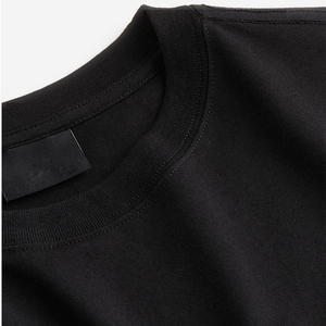 Camiseta Negra Lisa para Hombre, Corte Regular, Cuello Redondo, Manga Corta, Ecológica, 100% Algodón, Estilo Urbano, Hip Hop, Hecha en Pakistán - Product Image 6