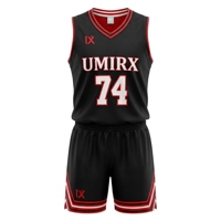 Ensemble de maillots de basket-ball réversibles personnalisés, uniforme de basket-ball sublimé pour équipe, maillot et short en mesh respirant pour hommes et jeunes