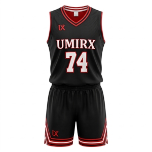 Custom Reversible Basketball Jersey Set Sublimated Team Basketball Uniform Men Youth Breathable Mesh Jersey and Shorts - Product Image 1