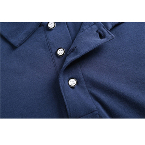 Polo en coton gris foncé à manches courtes pour homme, coupe classique, couleur unie, décontracté, avec boutons, tissu tissé, anti-plis - Product Image 6
