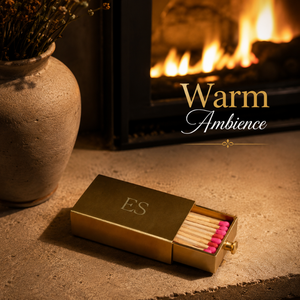 Premium Brass Matchbox Holder Decorative Sliding <b>Match</b> Storage Case with Pull Knob Refillable Luxury Home Decor Accessory <b>Box</b> - Product Image 2