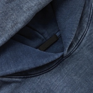 Sudadera con Capucha Oversize para Hombre, Estilo Streetwear, 100% Algodón, Color Rosa, Tejido Grueso, Estampado Puff Vintage, Lavado Ácido, Personalizada - Product Image 3