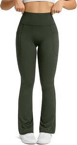 Pantalones de Yoga de Cintura Alta para Mujer, Leggings con Corte de Campana para Gimnasio y Fitness - Product Image 3