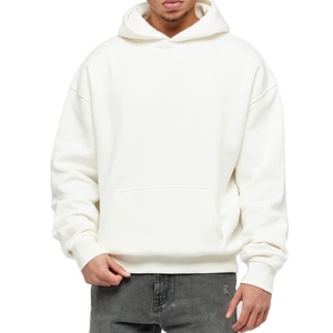 Sweat à capuche d'hiver personnalisé pour homme de haute qualité, double couche, épaules tombantes, coupe classique, en molleton de coton épais avec poches - Product Image 3