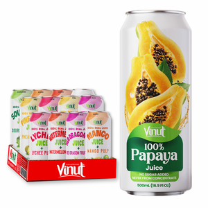เครื่องดื่มน้ำผลไม้เวียดนาม500มล. พร้อมเยื่อกระดาษ, น้ำ100%, ปราศจากน้ำตาล, ตัวอย่างฟรี, ฉลากส่วนตัวเวียดนาม - Product Image 1