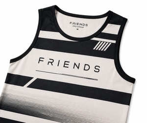 Men's Striped <b>Knitted</b> Breathable Tank Top O-Neck Casual Workout Sleeveless Top Black White - Product Image 5