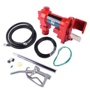 Pompa di Trasferimento Carburante 12V per Benzina, Diesel e Cherosene, 15 GPM con Kit Ugelli - Product Image 2