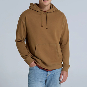 Sweat à capuche en molleton 100 % coton pour homme, coupe oversize, style streetwear, impression numérique, technique de teinture unie, hiver, livraison rapide - Product Image 4