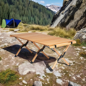 Ngoài trời Mesa plegable ăn uống có thể gập lại bảng tiệc bên dã ngoại cắm trại gấp Bàn và ghế cho các sự kiện kim loại hiện đại 5kg - Product Image 1