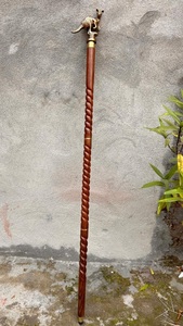 Steampunk Victorian Kangaroo Handle Walking Stick | Vintage Fantasy Gentleman Walking Cane | Collector Gift - Product Image 3