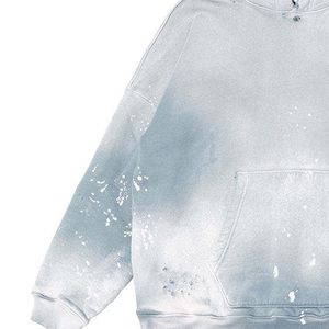 เสื้อฮู้ดดี้สไตล์วินเทจสีซีดแบบสตรีทแวร์สำหรับผู้ชาย ออกแบบเองได้ เสื้อฮู้ดดี้ทรงโอเวอร์ไซส์สีซีดสำหรับเด็กผู้ชาย - Product Image 5