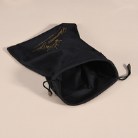 Sacs de rangement en satin personnalisés pour extensions capillaires et accessoires de perruques, avec fermeture à ruban, pour emballage de mèches et sac cadeau