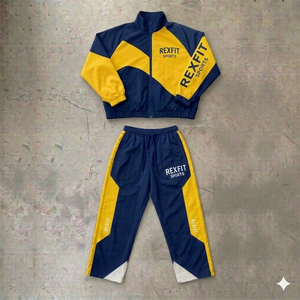 Conjunto Deportivo Personalizado para Hombre, Chaqueta Cortavientos con Estampado, Pantalones Deportivos, Conjunto para Correr, Traje de Gimnasio de Nailon Reflectante, Talla OEM - Product Image 6