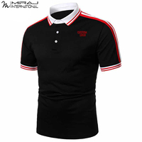 Kaos Polo Lengan Pendek Gaya Urban Bahan Bernapas Warna Dua Nada Logo Kustom Kualitas Premium Nyaman dan Stylish