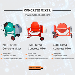 Mezclador de cemento de construcción personalizable OEM Media bolsa a 2 bolsas Nueva condición con motor y componentes del núcleo del motor - Product Image 6