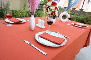 Wholesale Solid Color <b>Tablecloth</b> Linen 100% Cotton Cover Premium Brand Washable Fabric Elegance Weddings Banquet Modern& Stylish - Product Image 3