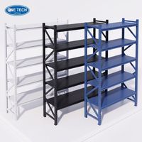 Étagère d'entrepôt métallique OneTech à 5 niveaux, sans boulons, capacité de charge de 500 kg, protection contre la corrosion, rangement de garage