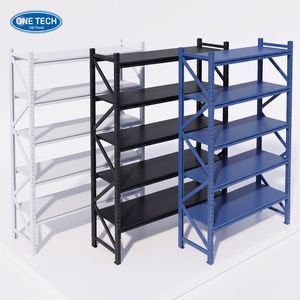 OneTech 5 tiers Metallic Steel Warehouse MEDIUM-DUTY <b>RACKING</b> 500kg Load Capacity Corrosion Protected for Garage <b>Storage</b> - Product Image 1