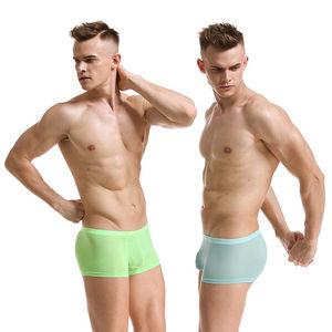 Ropa Interior Masculina de Spandex/Algodón, Tejido Liso, Transpirable, de Secado Rápido, Cómoda, Cintura Alta con Logotipo, para Adultos, ODM - Product Image 1