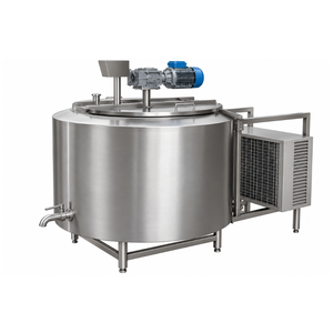 Tanque de Enfriamiento de Leche Automático de 220V con Control PLC y Motor para Fábrica de Procesamiento de Lácteos y Línea de Procesamiento - Product Image 1